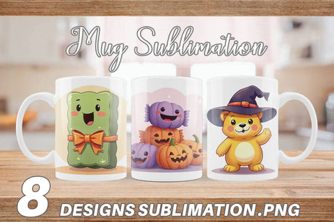 Mug Wrap Candy Treats Sublimation artnoy 