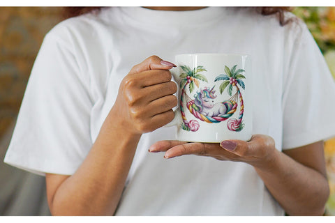 Mug Wrap Candy Unicorn Summer Sublimation artnoy 