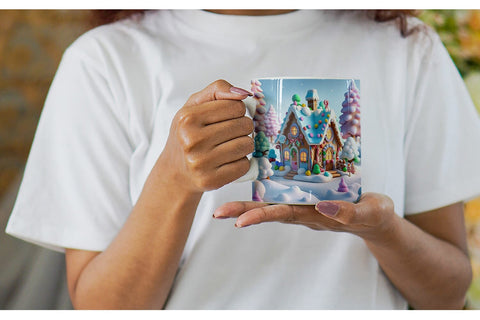 Mug Wrap Candyland House Sublimation artnoy 