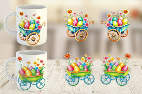 Mug Wrap Cart Easter Sublimation artnoy 