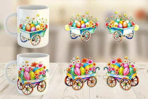 Mug Wrap Cart Easter Sublimation artnoy 