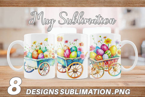 Mug Wrap Cart Easter Sublimation artnoy 
