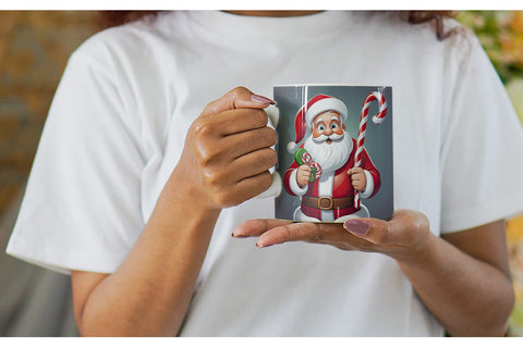 Mug Wrap Cartoon Santa Claus Sublimation artnoy 