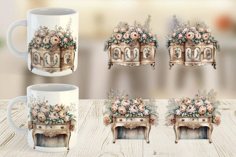 Mug Wrap Carved Furniture Sublimation artnoy 