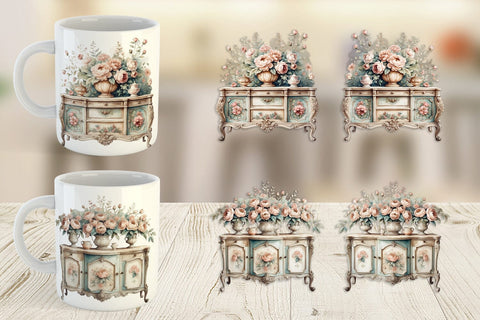 Mug Wrap Carved Furniture Sublimation artnoy 