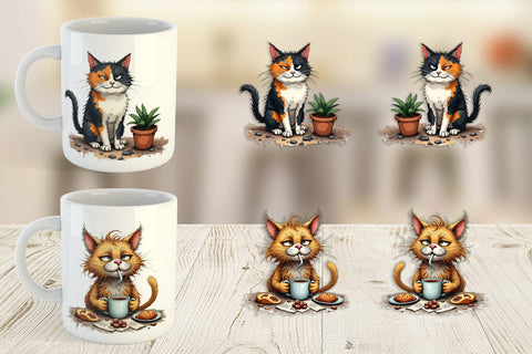 Mug Wrap Cat Chaos Sublimation artnoy 