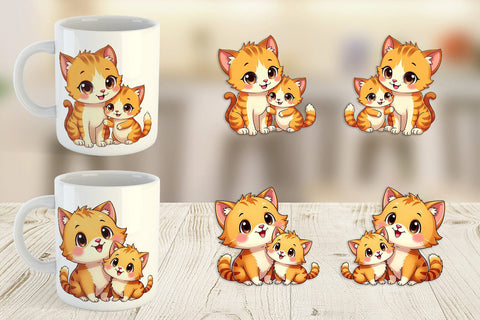 Mug Wrap Cat Mother's Day Sublimation artnoy 