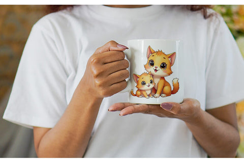 Mug Wrap Cat Mother's Day Sublimation artnoy 
