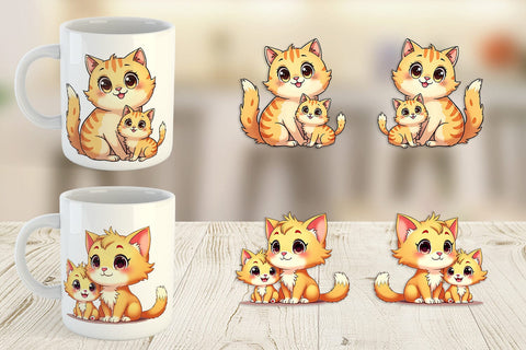 Mug Wrap Cat Mother's Day Sublimation artnoy 
