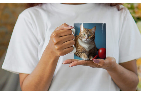 Mug Wrap Cat Noel Sublimation artnoy 