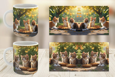 Mug Wrap Cat on Summer Sublimation artnoy 