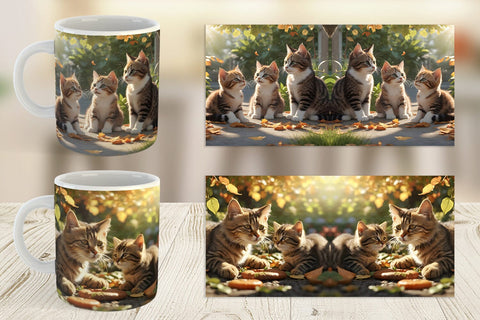 Mug Wrap Cat on Summer Sublimation artnoy 