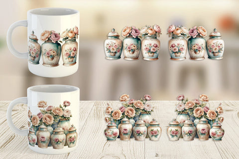Mug Wrap Ceramic Cookie Jar Sublimation artnoy 