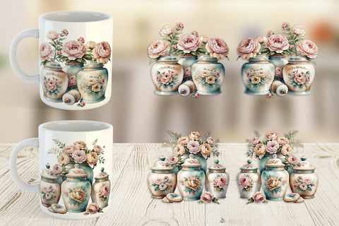 Mug Wrap Ceramic Cookie Jar Sublimation artnoy 