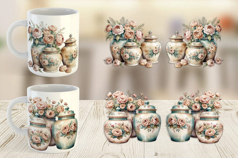 Mug Wrap Ceramic Cookie Jar Sublimation artnoy 