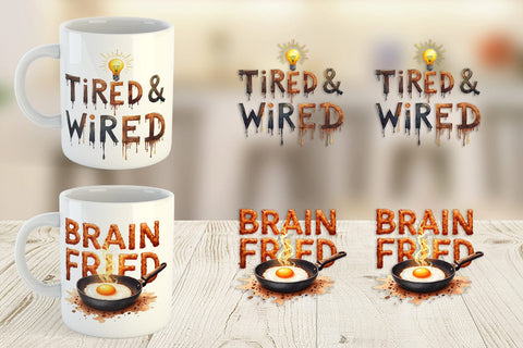 Mug Wrap Chaos Caffeine Sarcastic Quotes Sublimation artnoy 