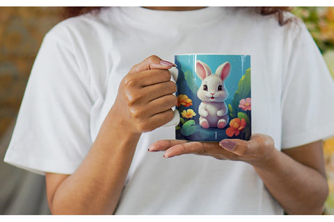 Mug Wrap Charming Baby Bunny Sublimation artnoy 