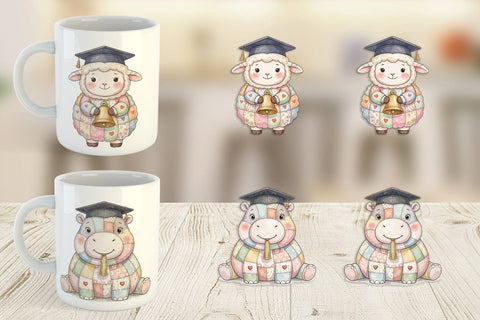 Mug Wrap Cheerful Graduation Party Patchwork Sublimation artnoy 