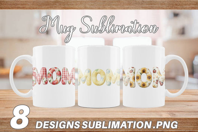 Mug Wrap Cheerful Picnic MOM Gingham Sublimation artnoy 