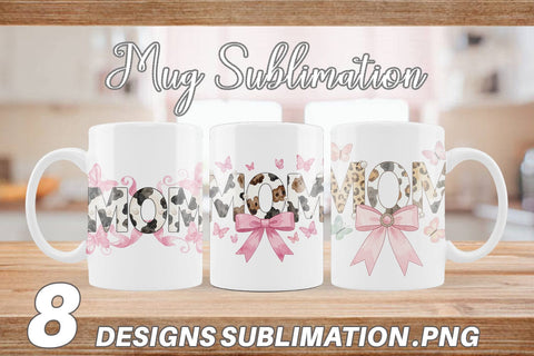 Mug Wrap Chic Animal Print MOM Watercolor Sublimation artnoy 