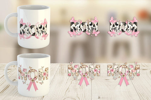 Mug Wrap Chic Animal Print MOM Watercolor Sublimation artnoy 