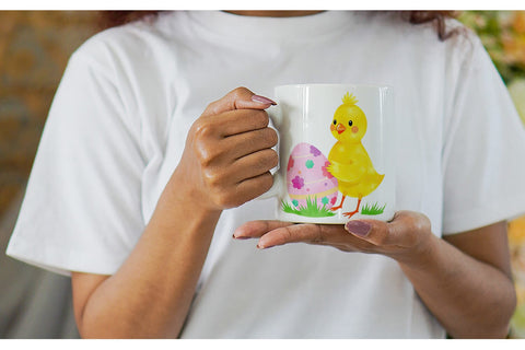 Mug Wrap Chick and Egg Sublimation artnoy 