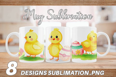 Mug Wrap Chick and Egg Sublimation artnoy 