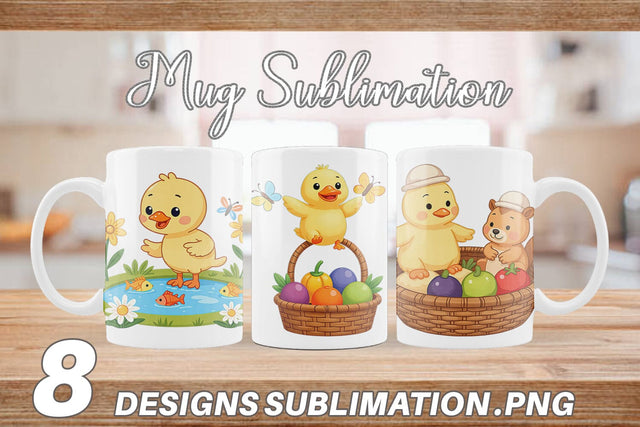 Mug Wrap Chicken Picnic Day Sublimation artnoy 