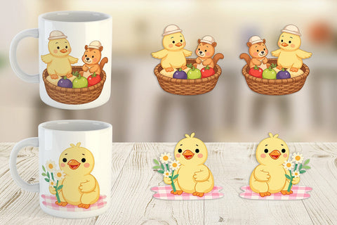 Mug Wrap Chicken Picnic Day Sublimation artnoy 