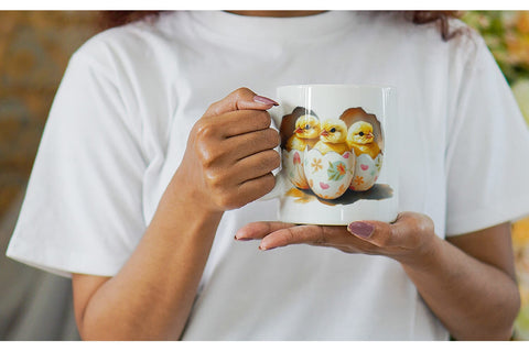Mug Wrap Chicks in Eggs Sublimation artnoy 
