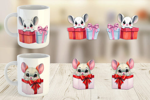 Mug Wrap Chinchilla Gift Sublimation artnoy 