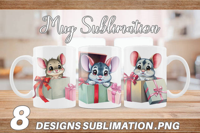 Mug Wrap Chinchilla Gift Sublimation artnoy 
