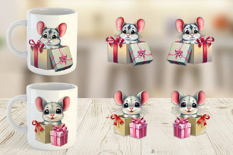 Mug Wrap Chinchilla Gift Sublimation artnoy 