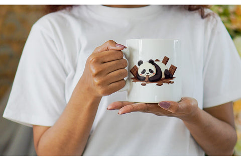 Mug Wrap Chocolate Animals Sublimation artnoy 