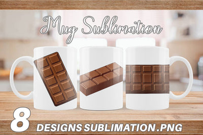 Mug Wrap Chocolate Bar Sublimation artnoy 