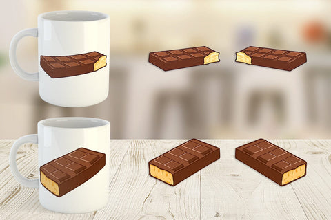 Mug Wrap Chocolate Bar Sublimation artnoy 