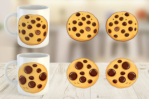 Mug Wrap Chocolate Chip Cookie Sublimation artnoy 