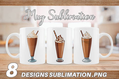 Mug Wrap Chocolate Milkshake Sublimation artnoy 