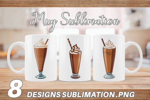 Mug Wrap Chocolate Milkshake Sublimation artnoy 