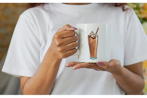 Mug Wrap Chocolate Milkshake Sublimation artnoy 