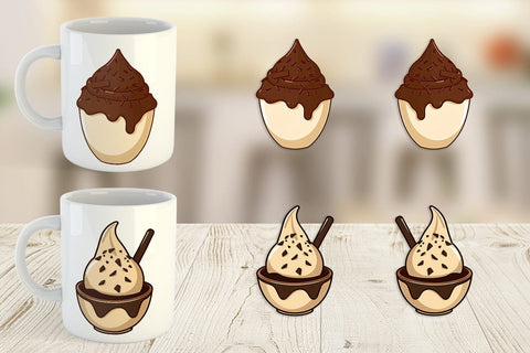 Mug Wrap Chocolate Scoop Sublimation artnoy 