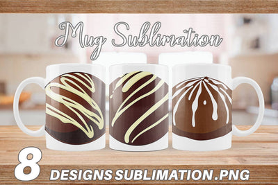 Mug Wrap Chocolate Truffle Sublimation artnoy 