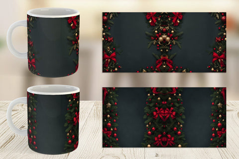 Mug Wrap Christmas Background Sublimation artnoy 