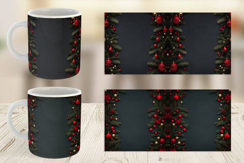 Mug Wrap Christmas Background Sublimation artnoy 