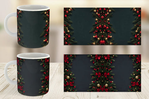 Mug Wrap Christmas Background Sublimation artnoy 
