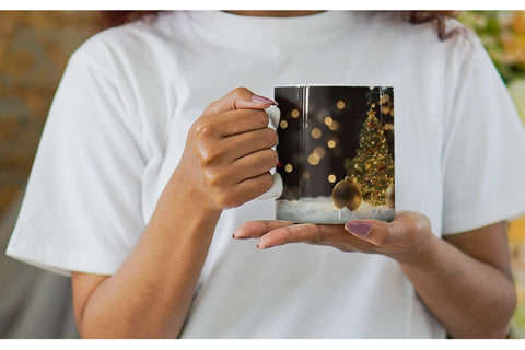 Mug Wrap Christmas Bokeh Sublimation artnoy 