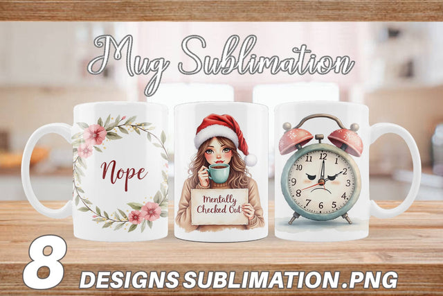 Mug Wrap Christmas Burnout Sublimation artnoy 