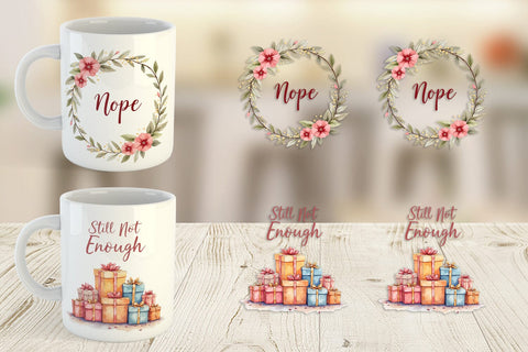 Mug Wrap Christmas Burnout Sublimation artnoy 