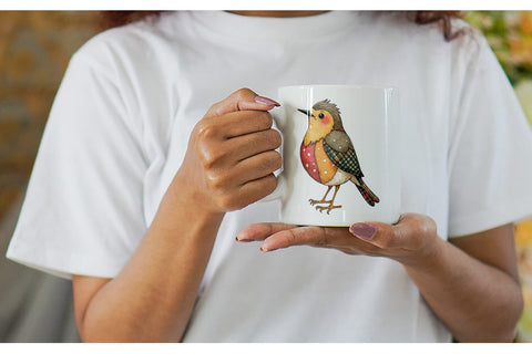 Mug Wrap Christmas Cartoon Patchwork Sublimation artnoy 