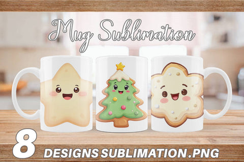 Mug Wrap Christmas Cookies Sublimation artnoy 